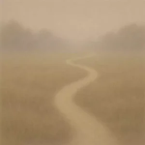 Subtle path illustration representing emotional change gradually becoming visible through natural movement and clarity.